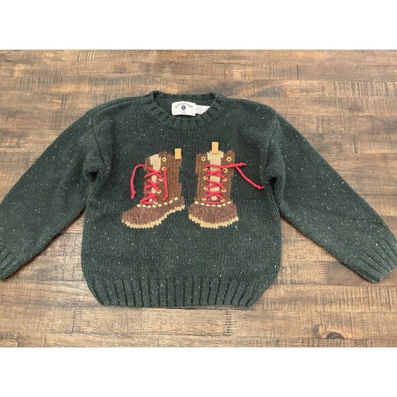 Kitestrings Other - Vintage Kitestrings Wool Blend Sweater Hiking Boots Boys Size 4